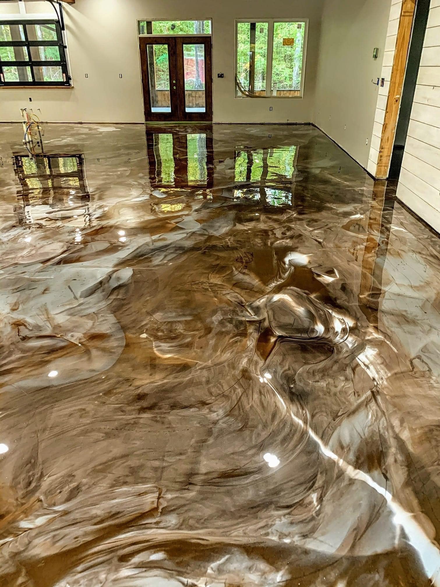 Garage floor coating installed by Elsner Painting