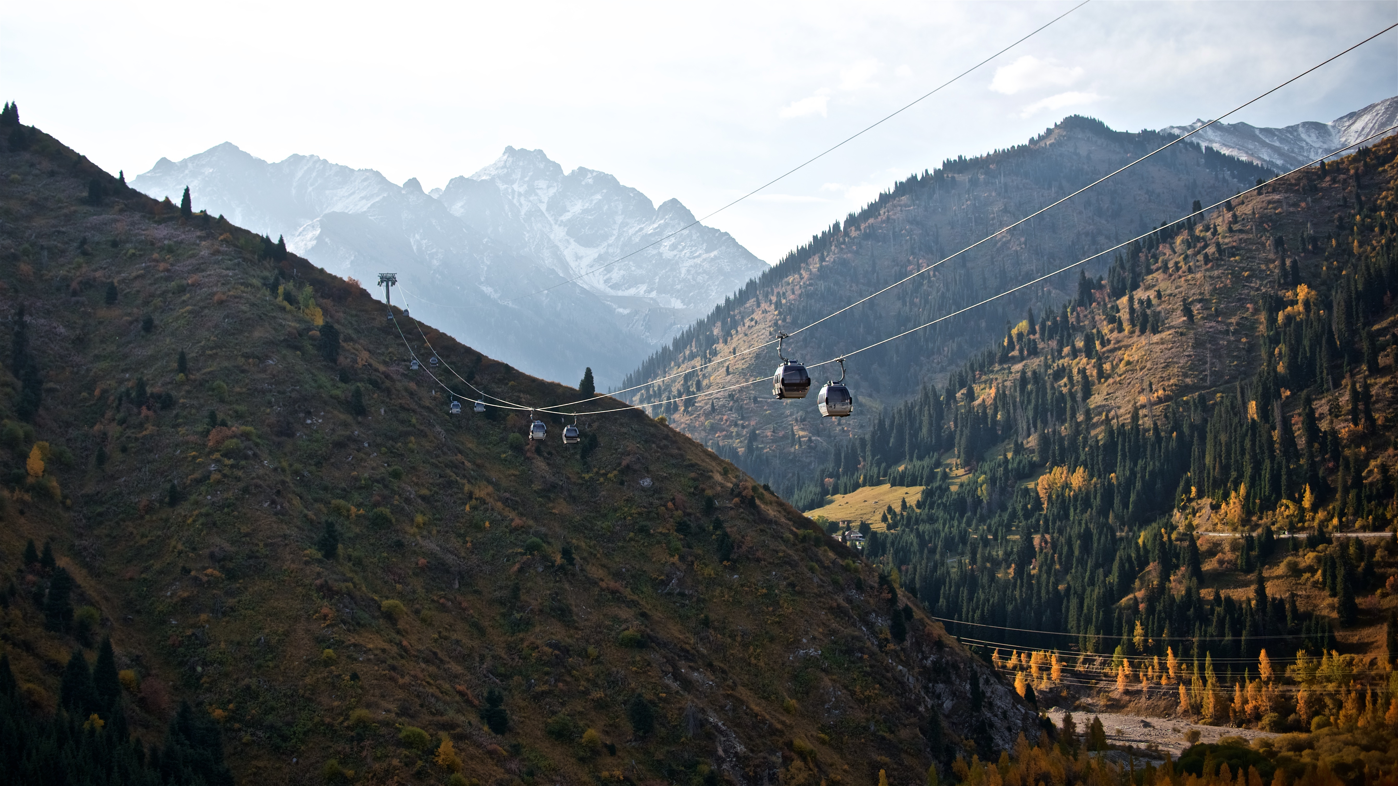 Estación de montaña de Shymbulak en Kazajistán