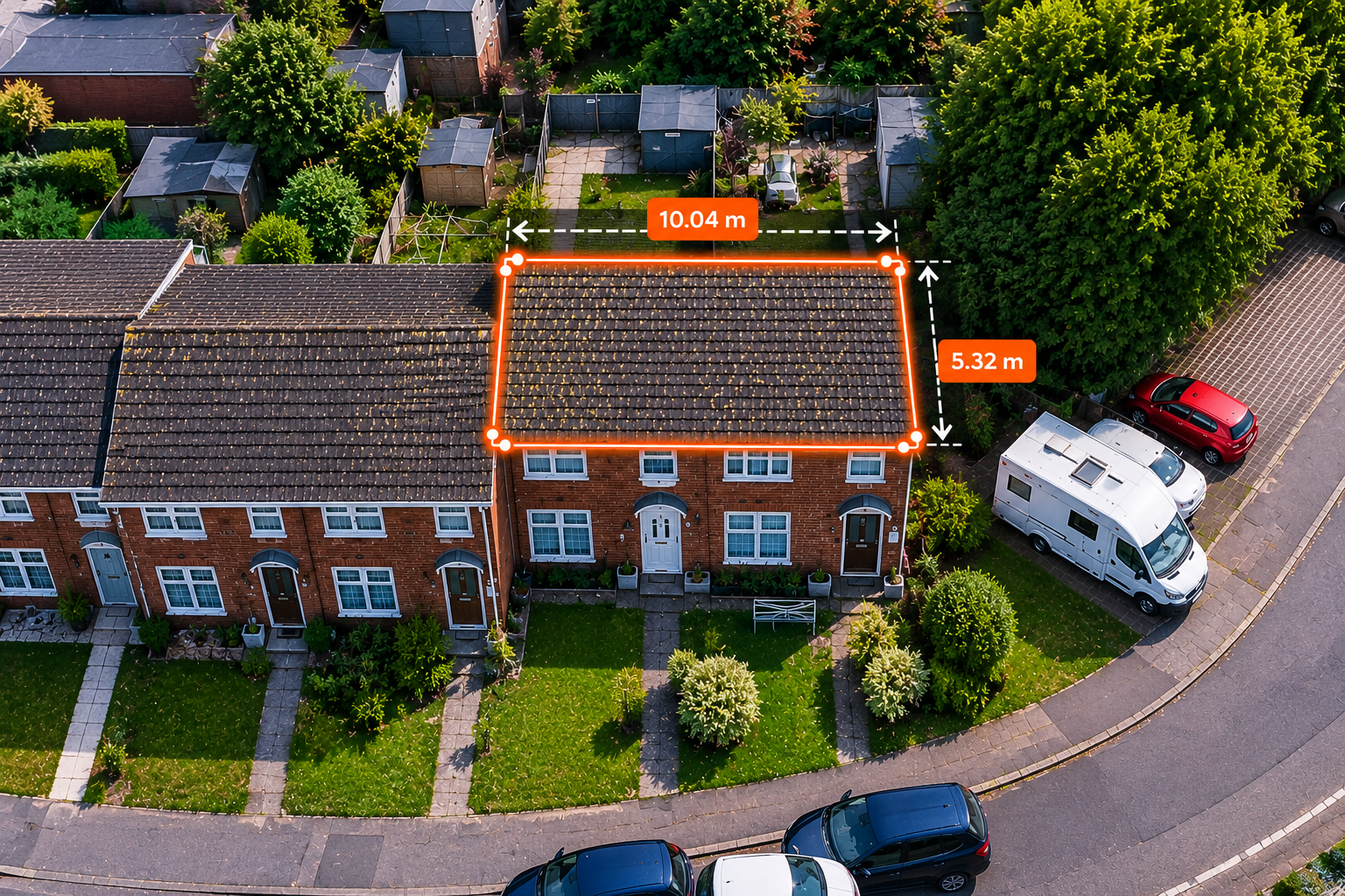 How MuckyGutters quotes remotely without visiting your home using aerial property measurements