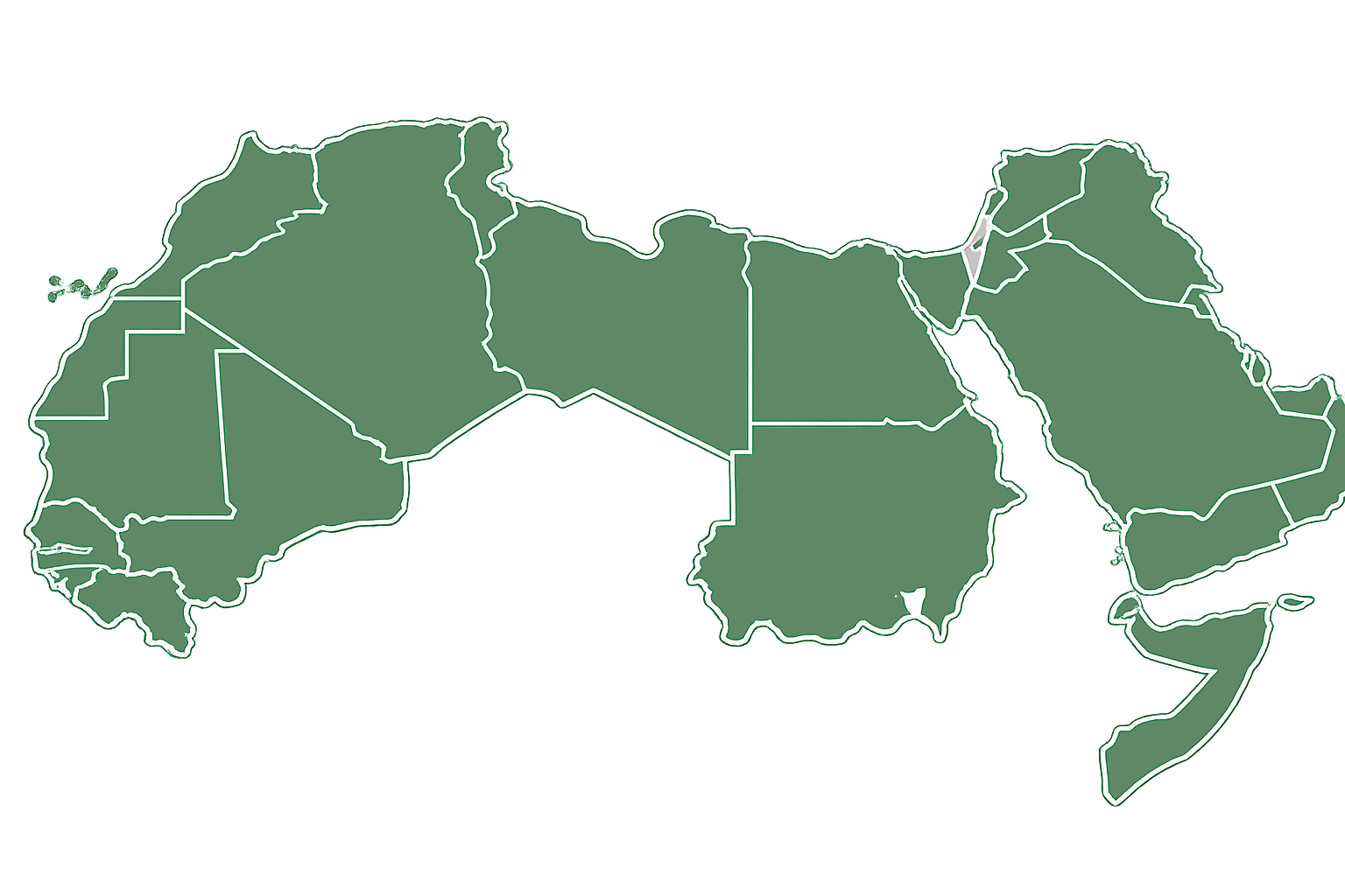 Mapa del mundo árabe