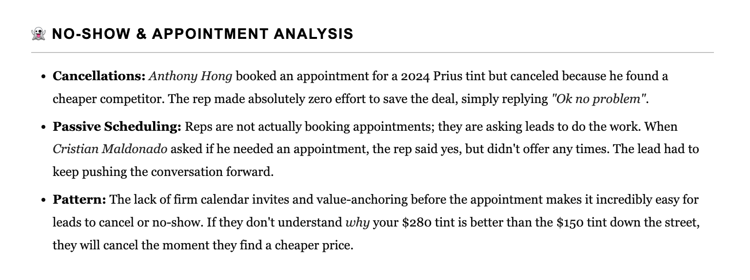 SalesScope report section