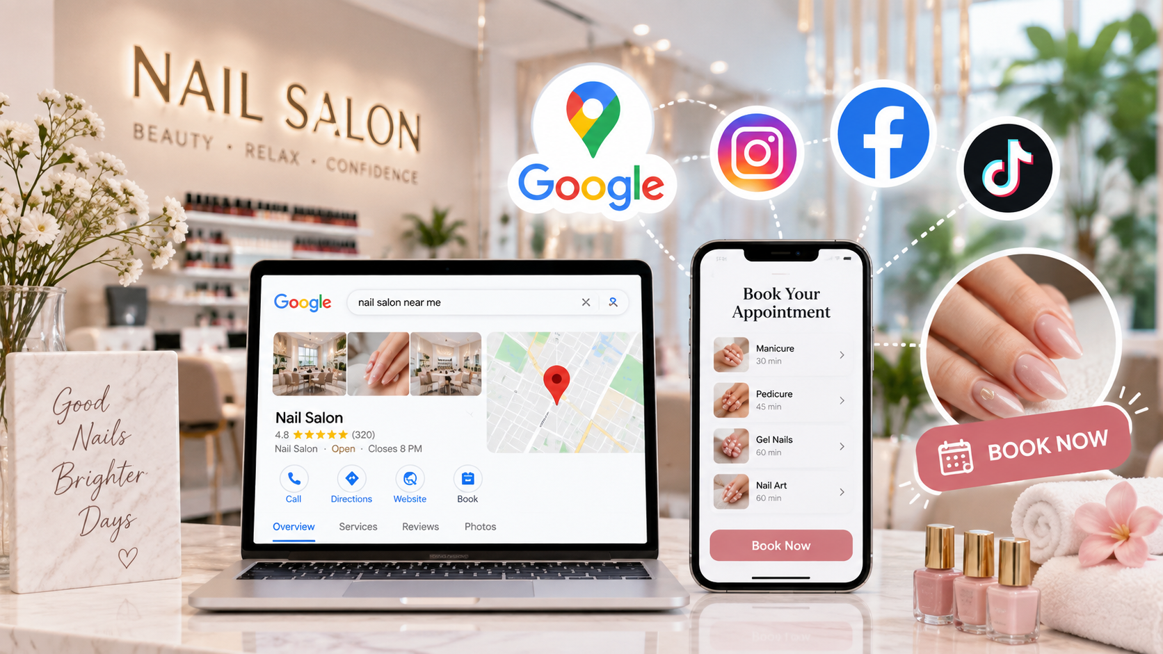 Google ads tiếp cận khách hàng tại khu vực đang phục vụ.