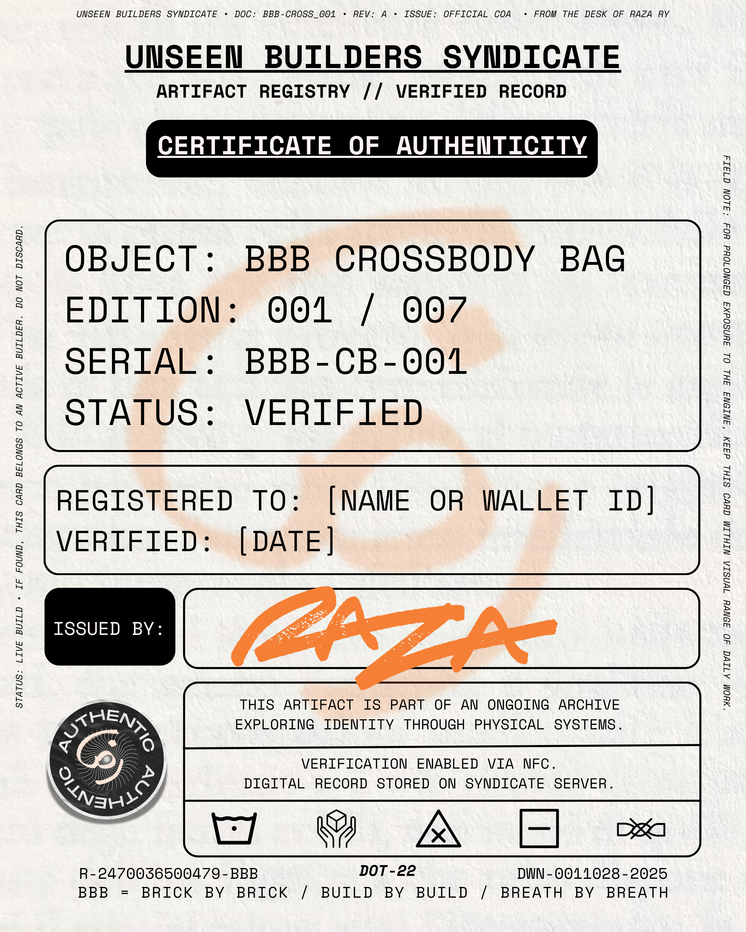 Certificate of Authenticity