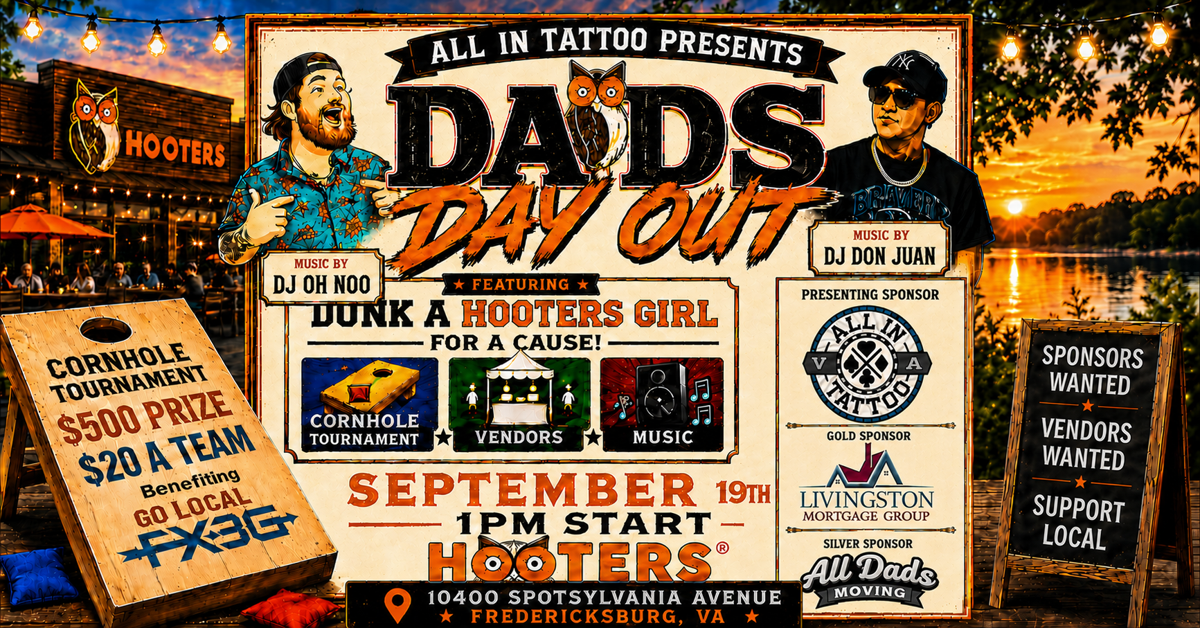 All In Tattoo presents Dad's Day Out with Livingston Mortgage Group and All Dads Moving Service