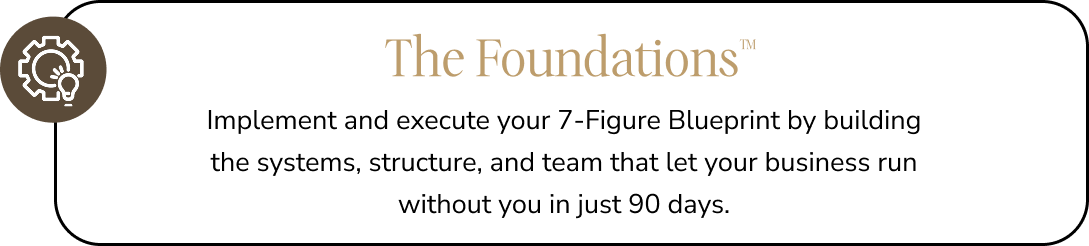 The Foundations Program - Operational Systems for Sustainable Business Growth