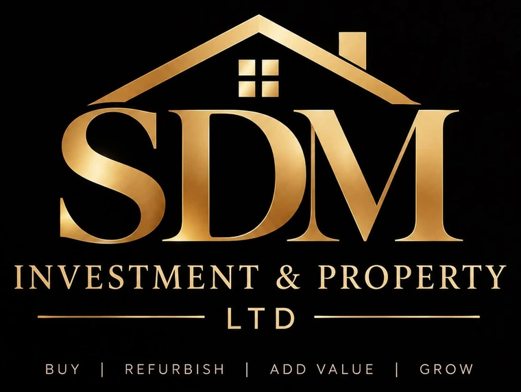 SDM Investment & Property Ltd logo: buy, refurbish, add value, grow