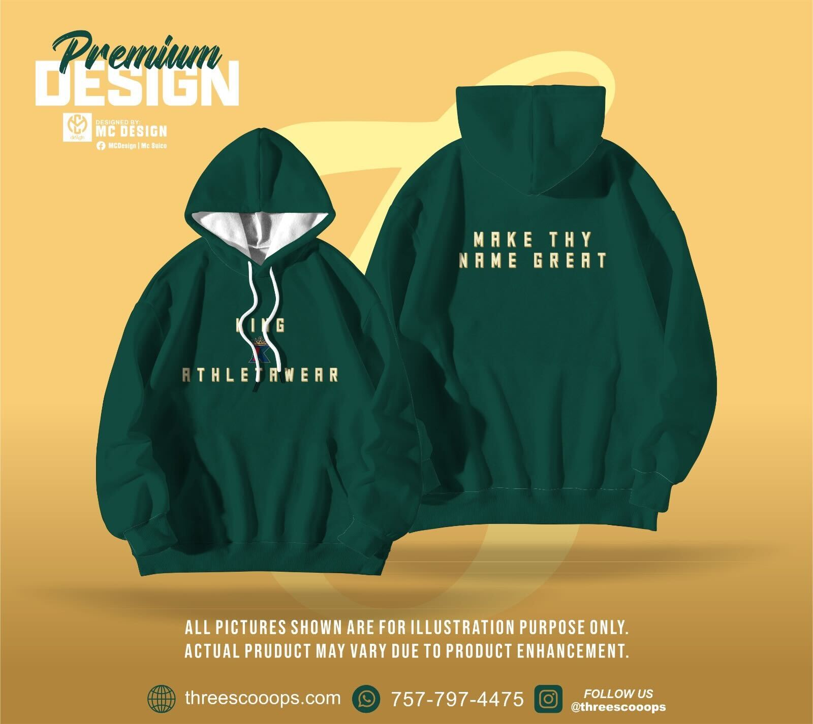 Custom team hoodie