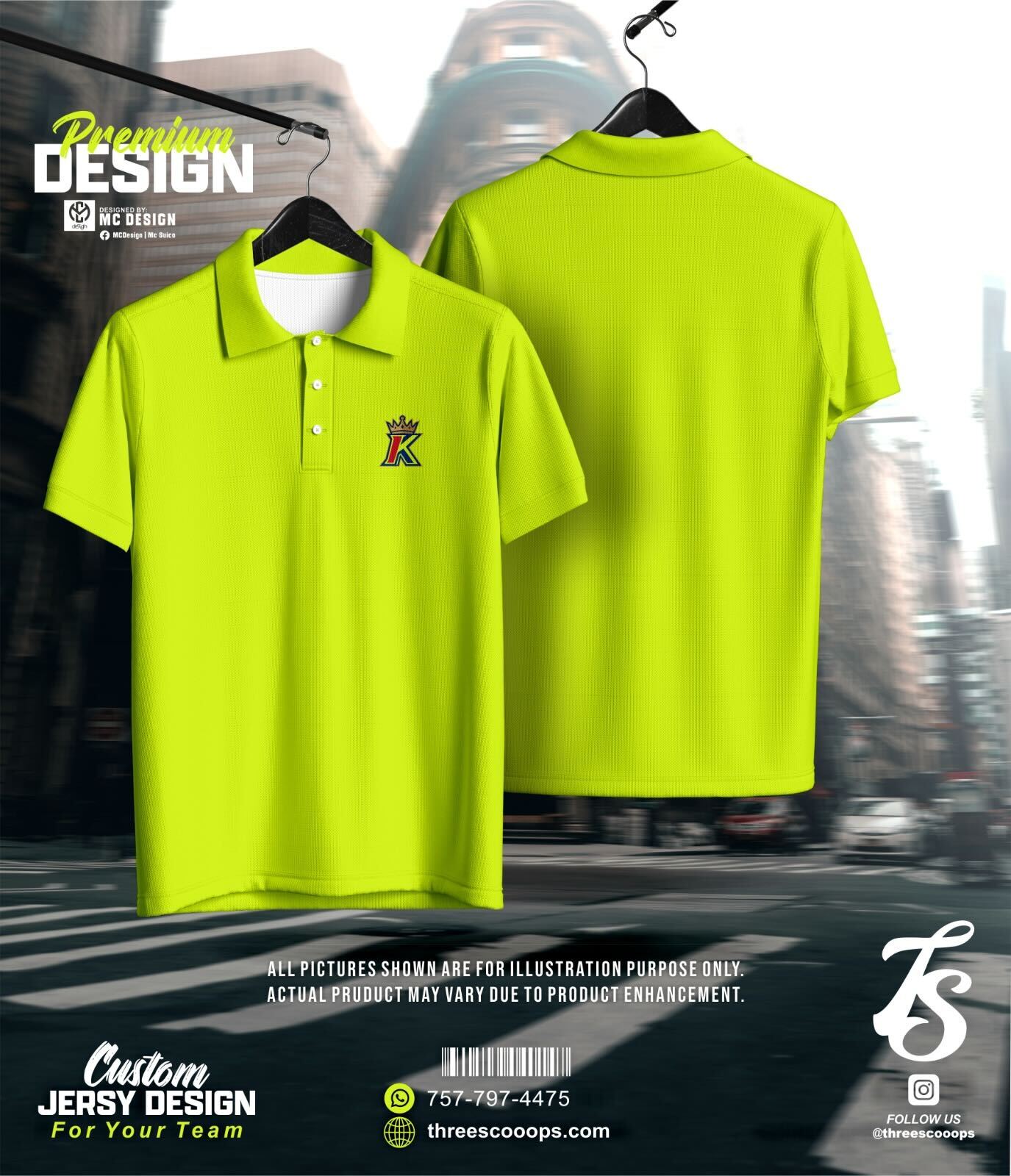 Custom branded polo