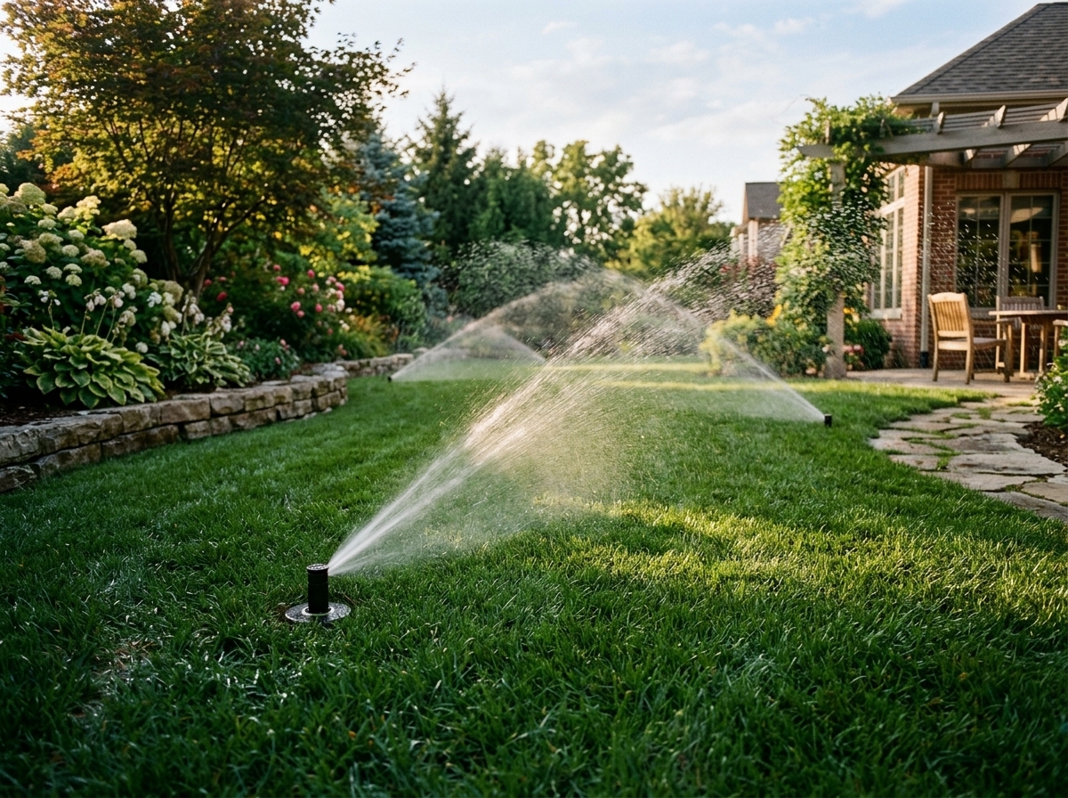 Irrigation system off tank and pump