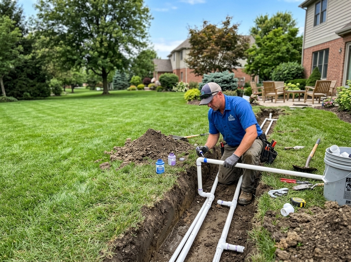 Pop-up sprinkler installation