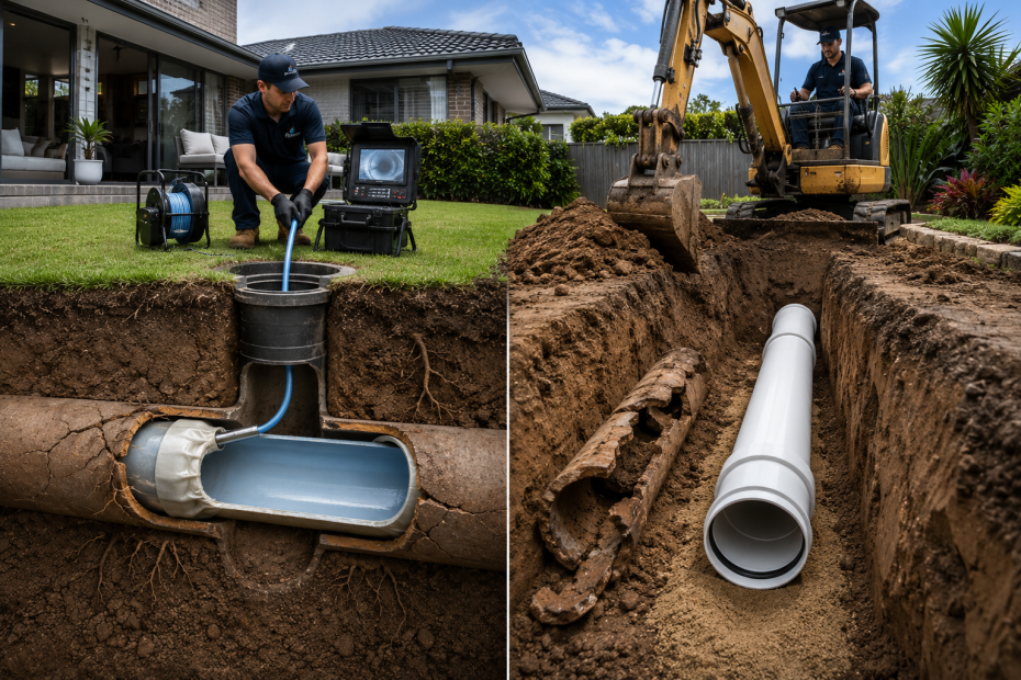 Blocked drains and pipe repair