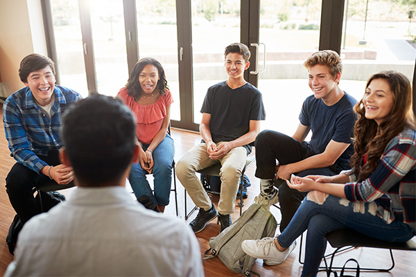 Photo of a group therapy session