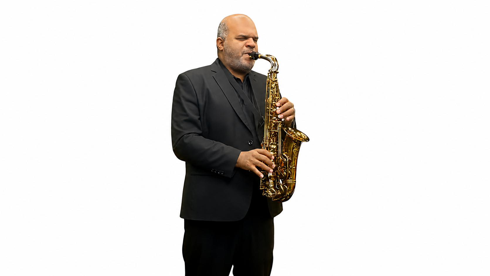 L.A. Williams playing saxophone