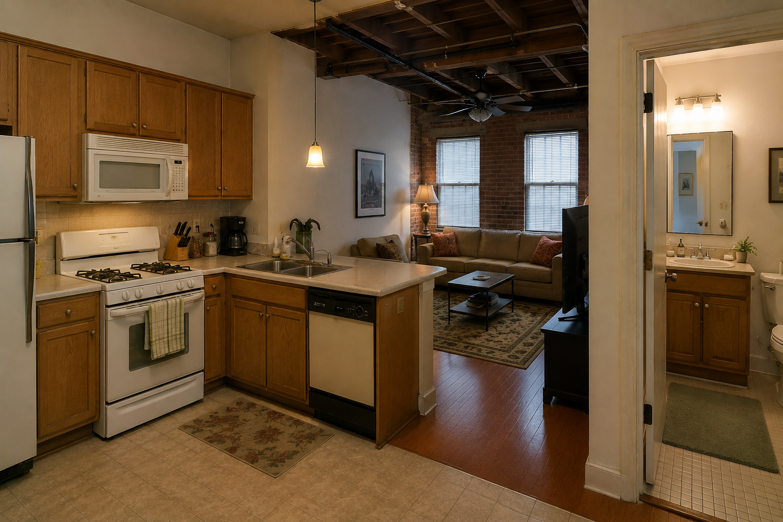 Downtown Loft Reno — before