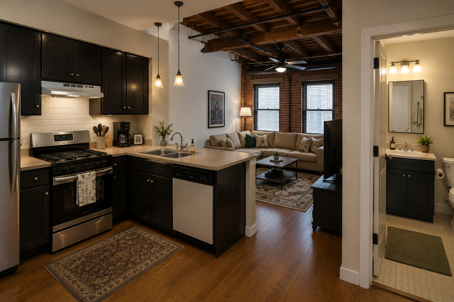 Downtown Loft Reno — after