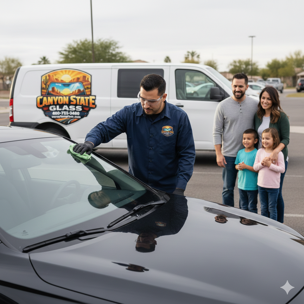 Mobile windshield service