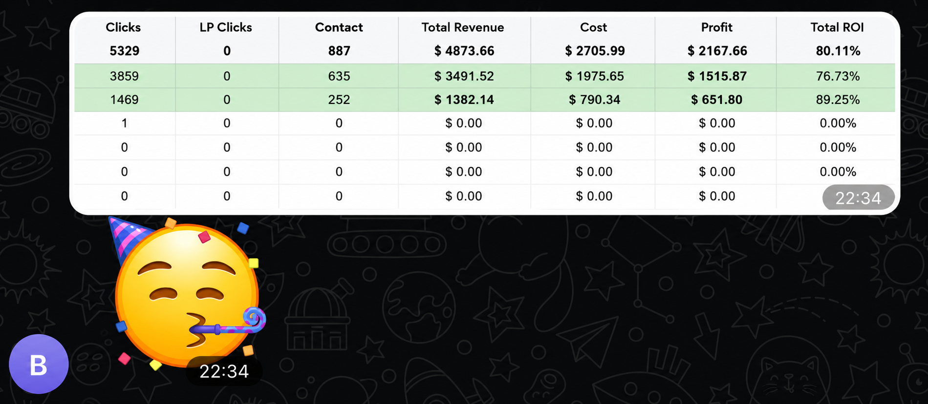 Student proof screenshot