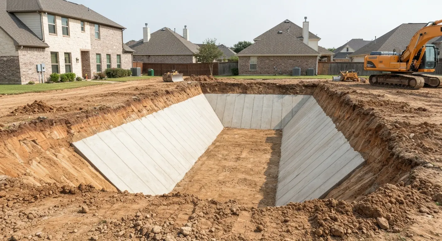 Basement excavation