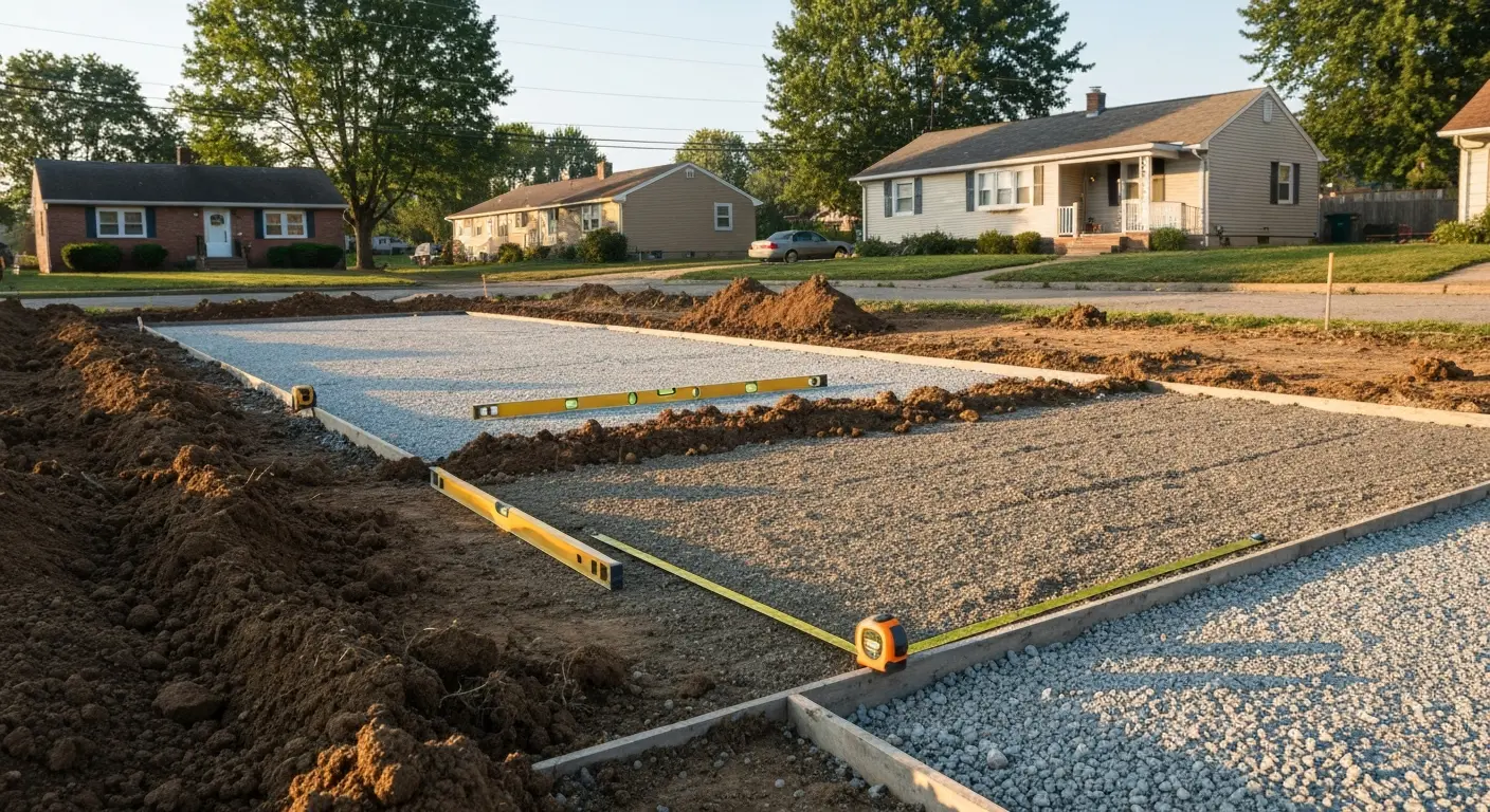 Driveway installation project