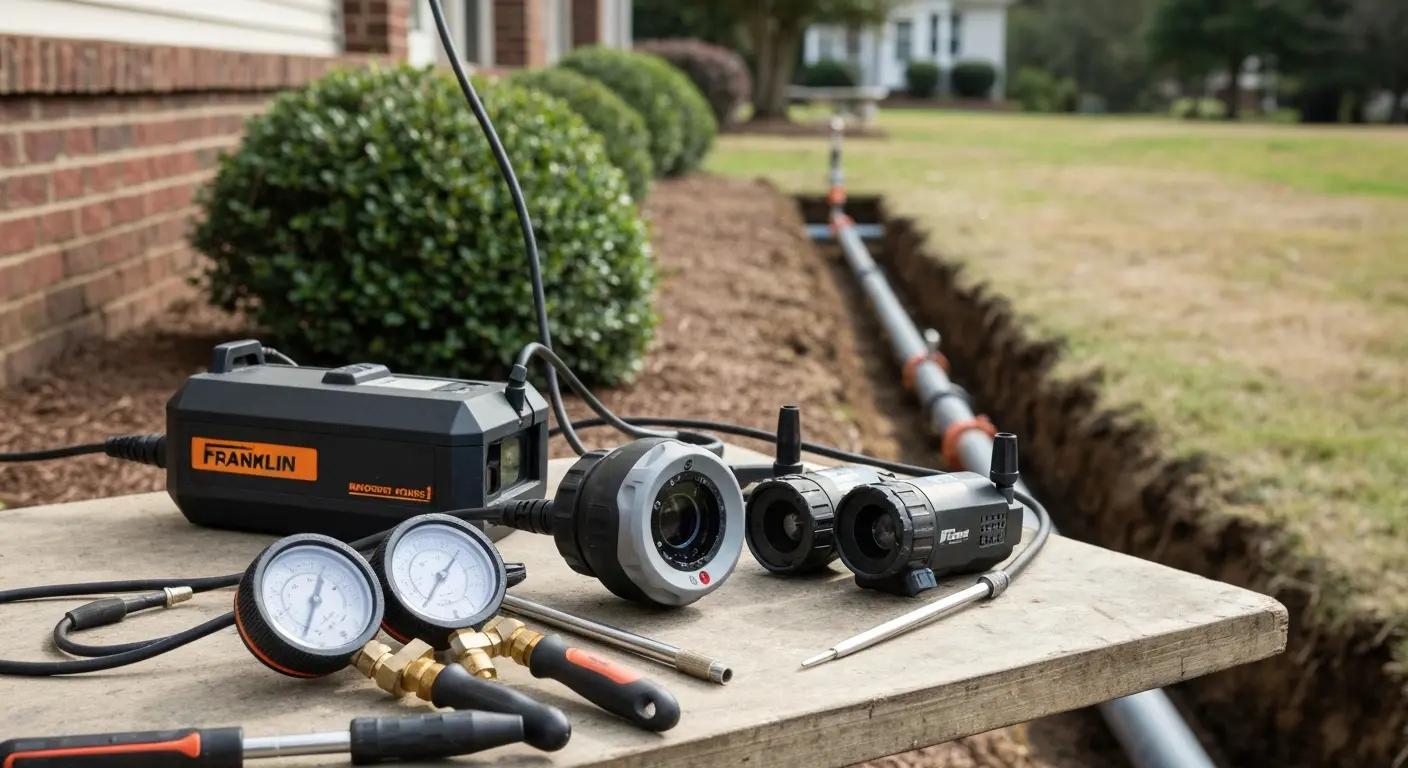 Waterline diagnostics and camera inspection