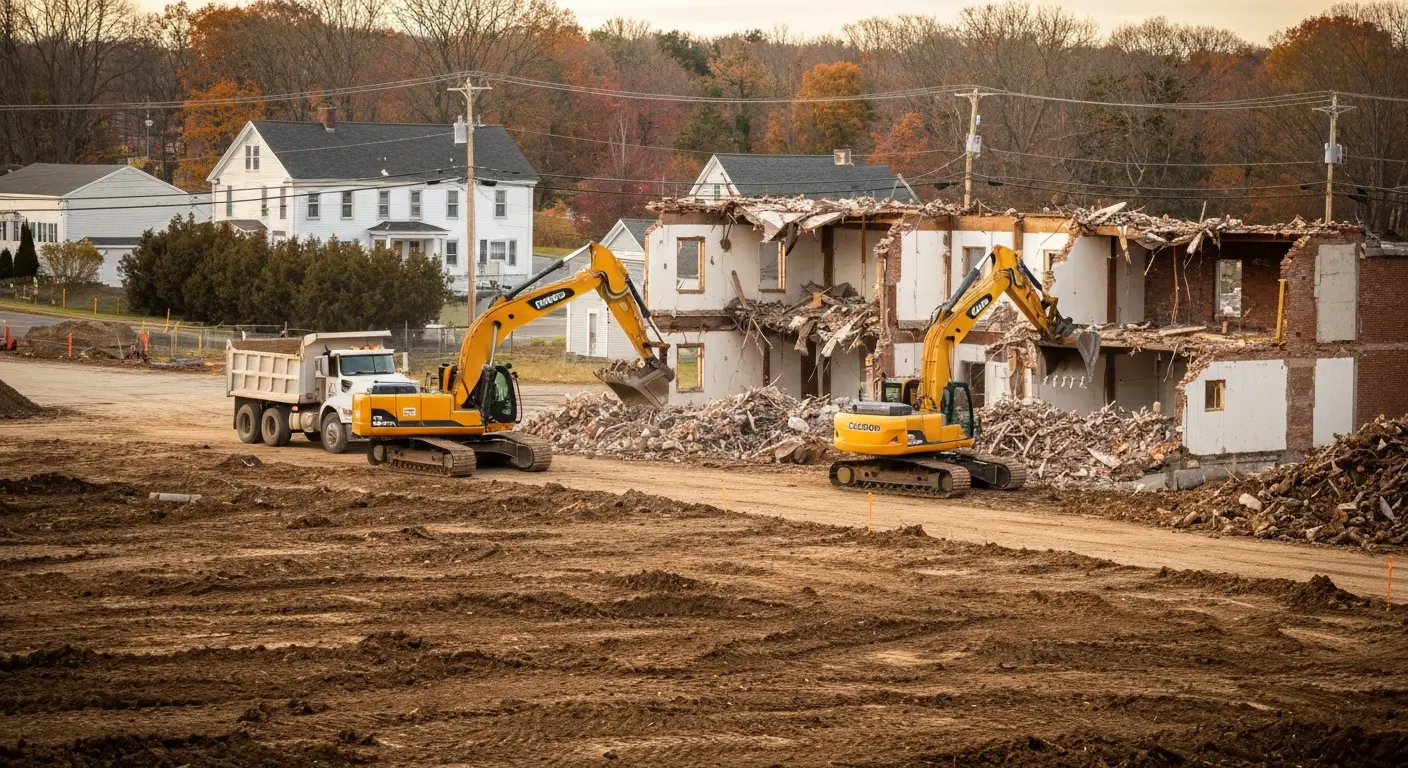 Site demolition and excavation