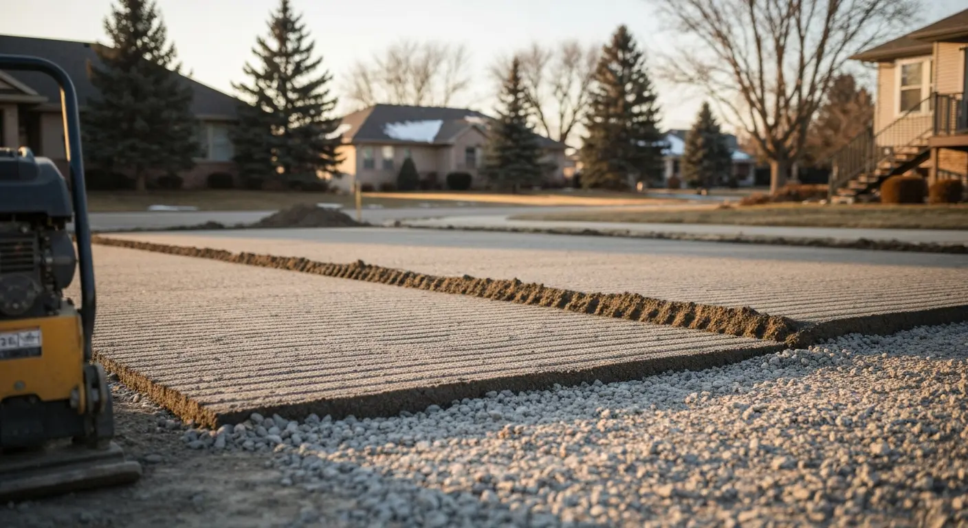 Driveway grading and base preparation