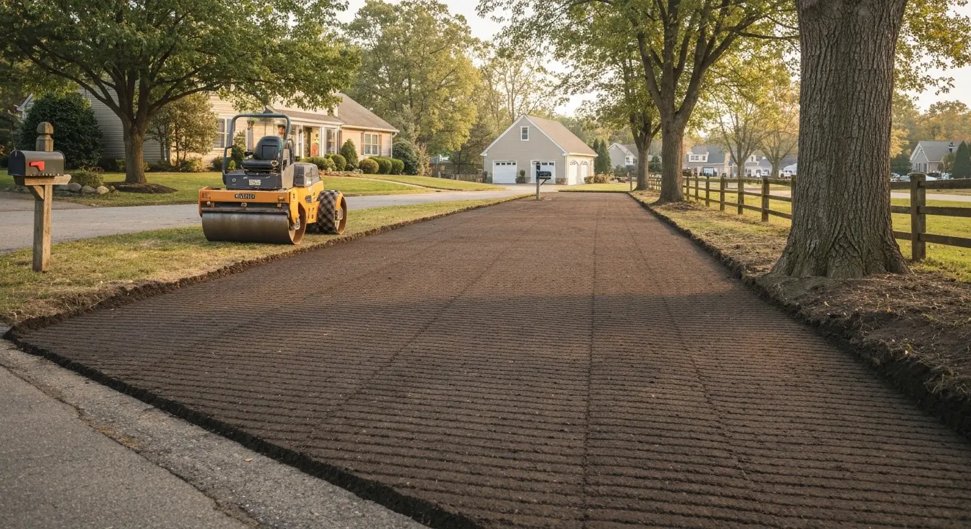 Driveway base preparation