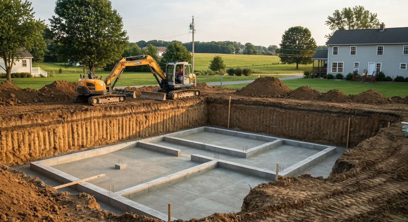 Basement excavation