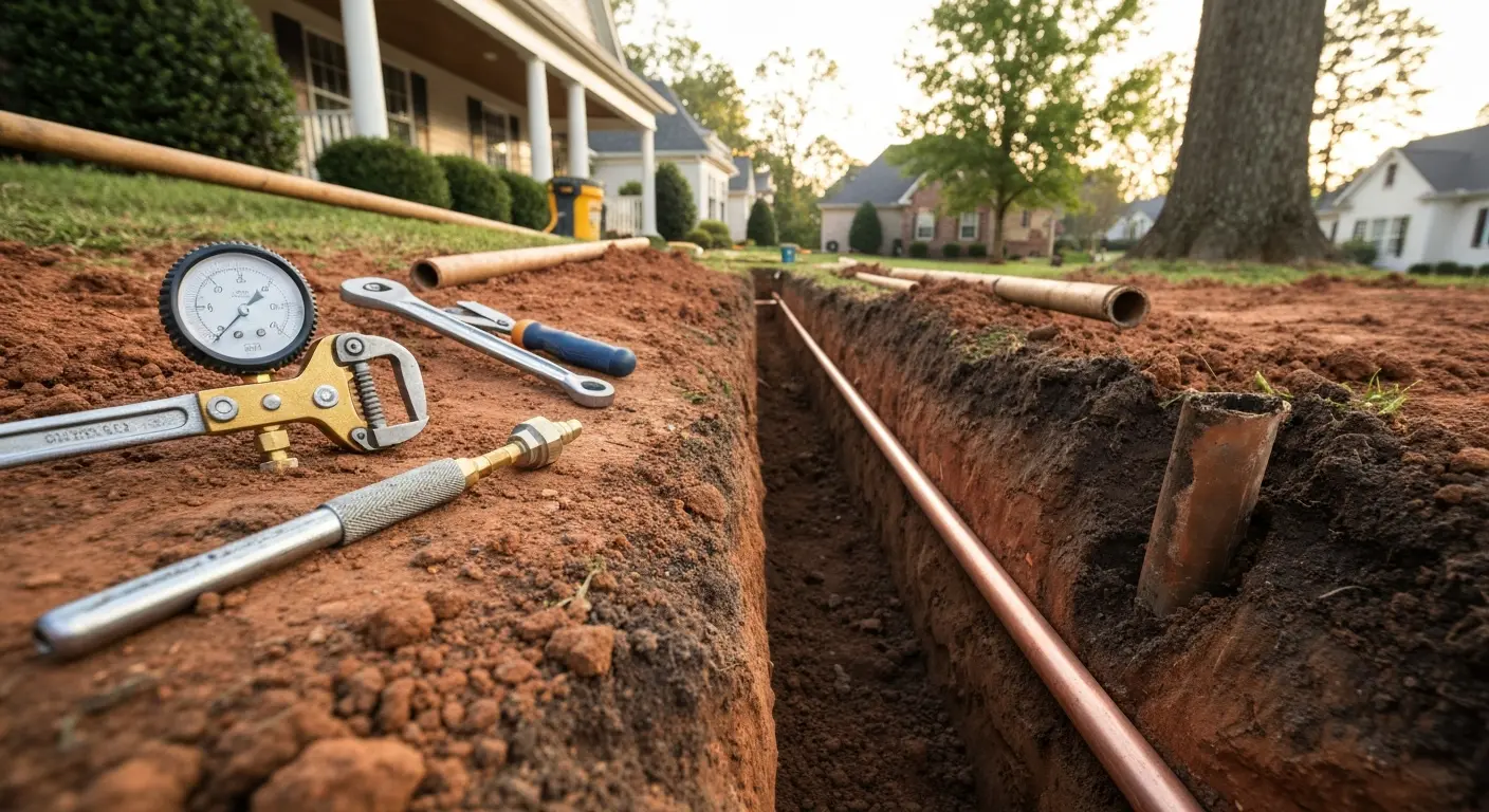 Waterline repair in Franklin