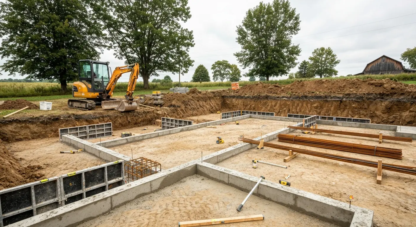 Basement excavation project