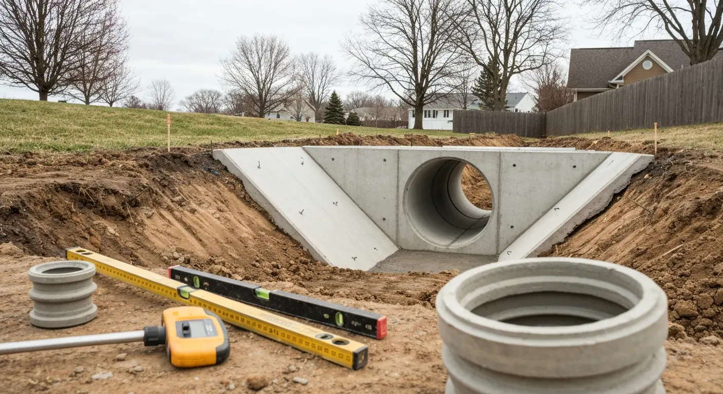 Culvert and drainage installation