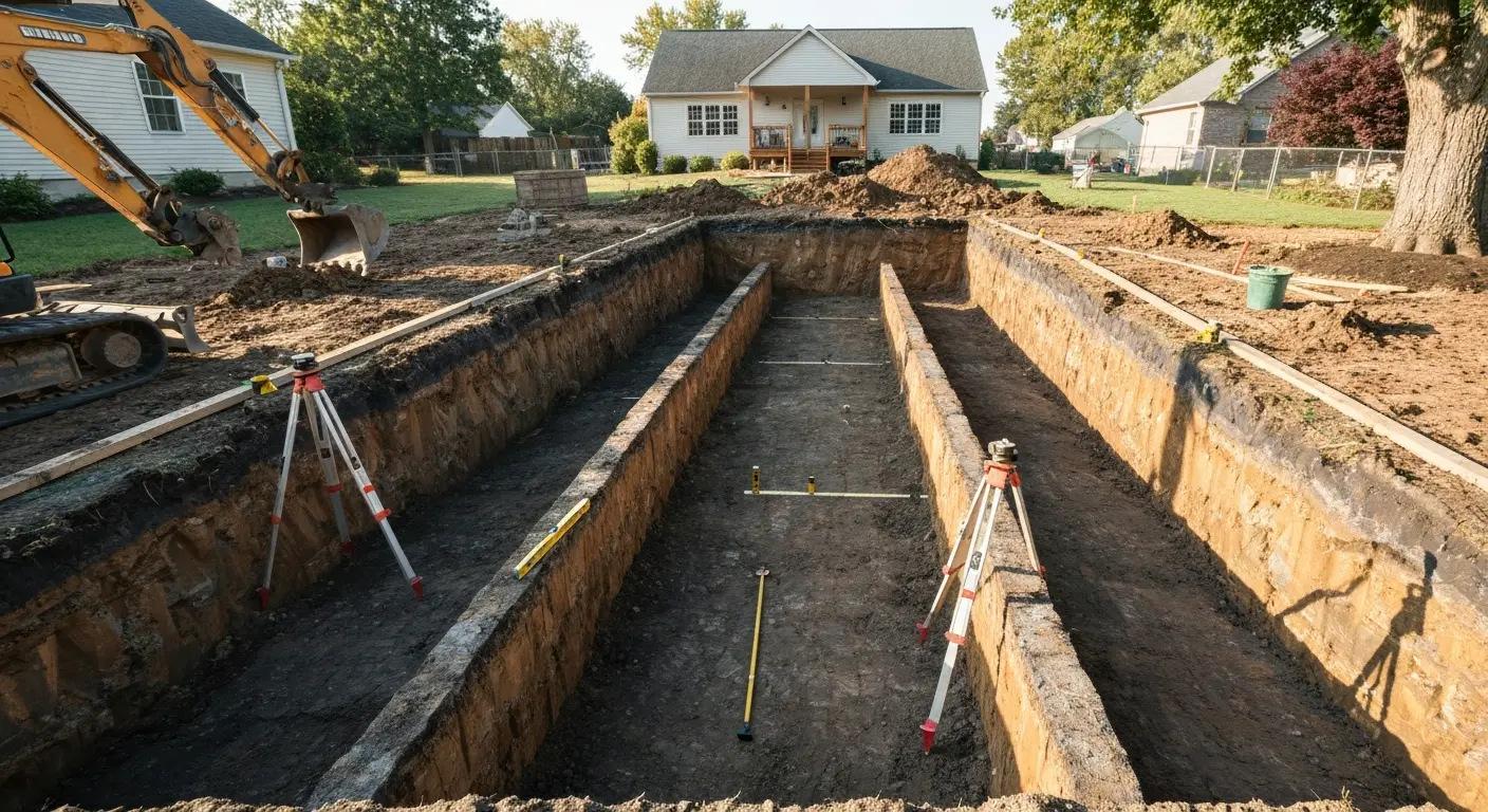 Basement excavation