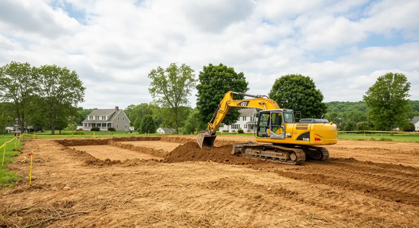 Excavating site prep in Seneca PA