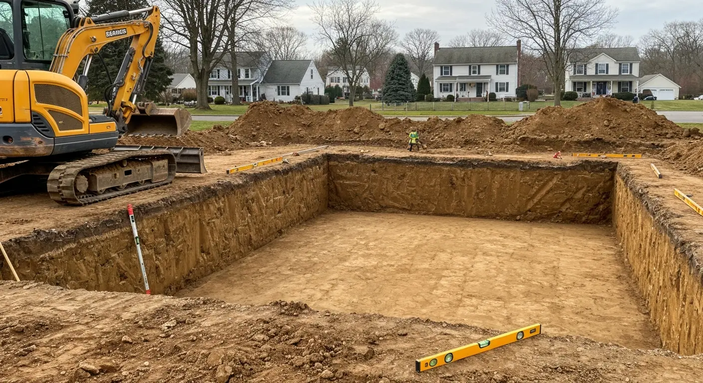 Basement excavation project