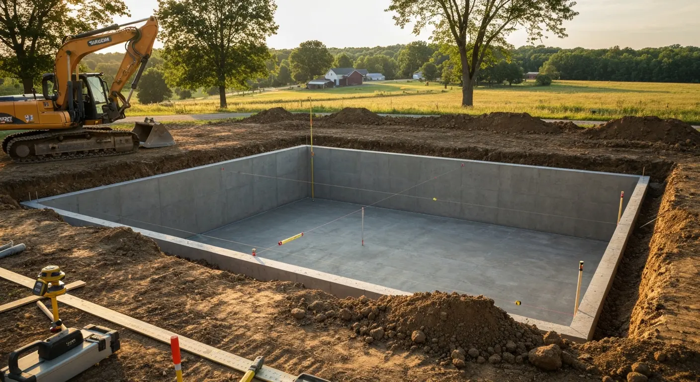 Basement excavation in Guys Mills
