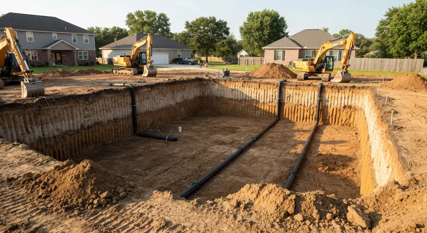 Basement excavation project