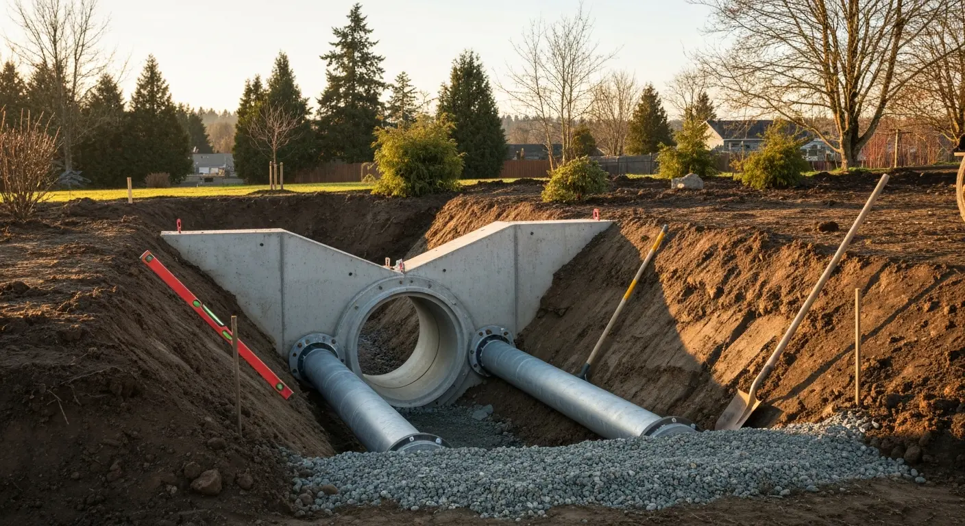 Culvert and drainage work
