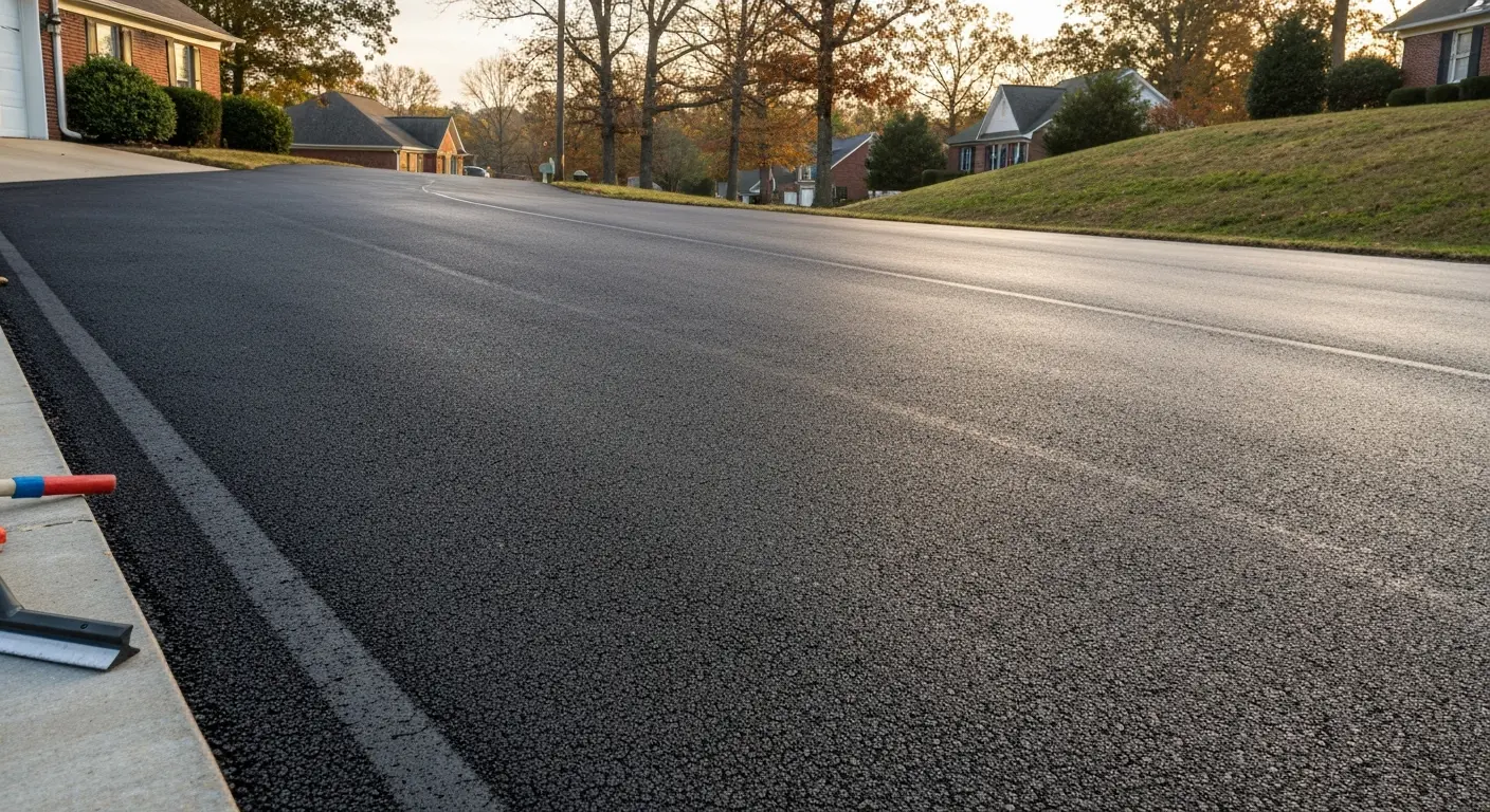 Asphalt driveway project