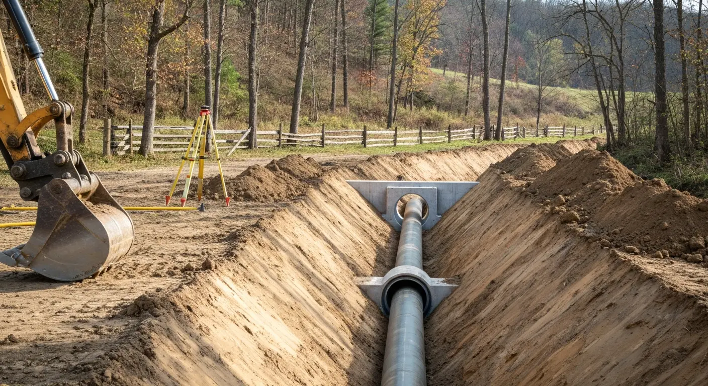 Culvert installation work