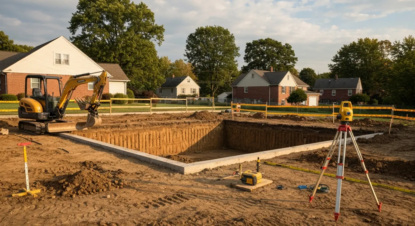 Basement excavation project