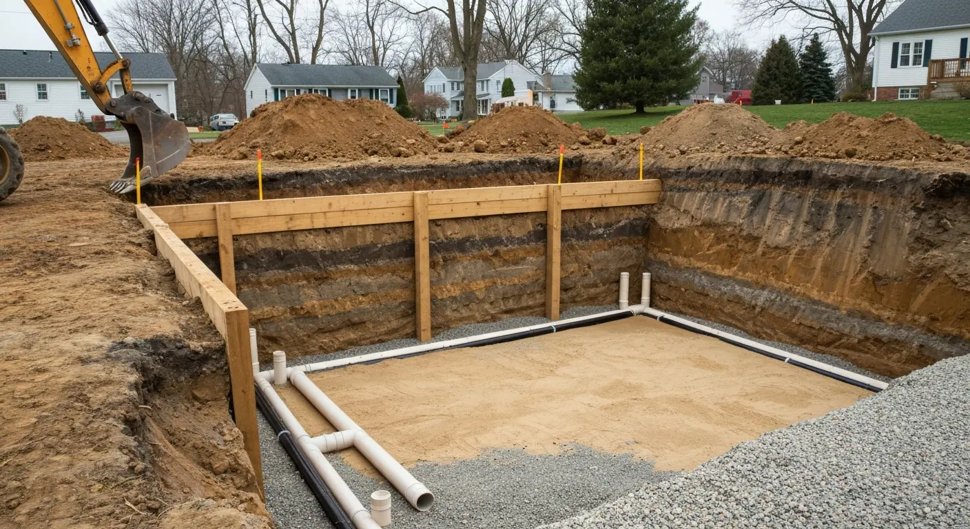 Basement excavation in Franklin PA