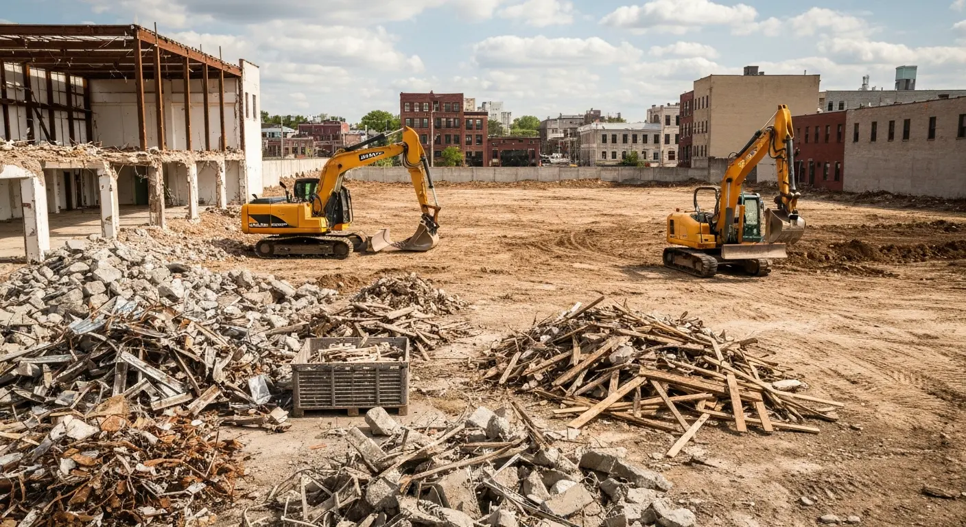Site demolition and land clearing