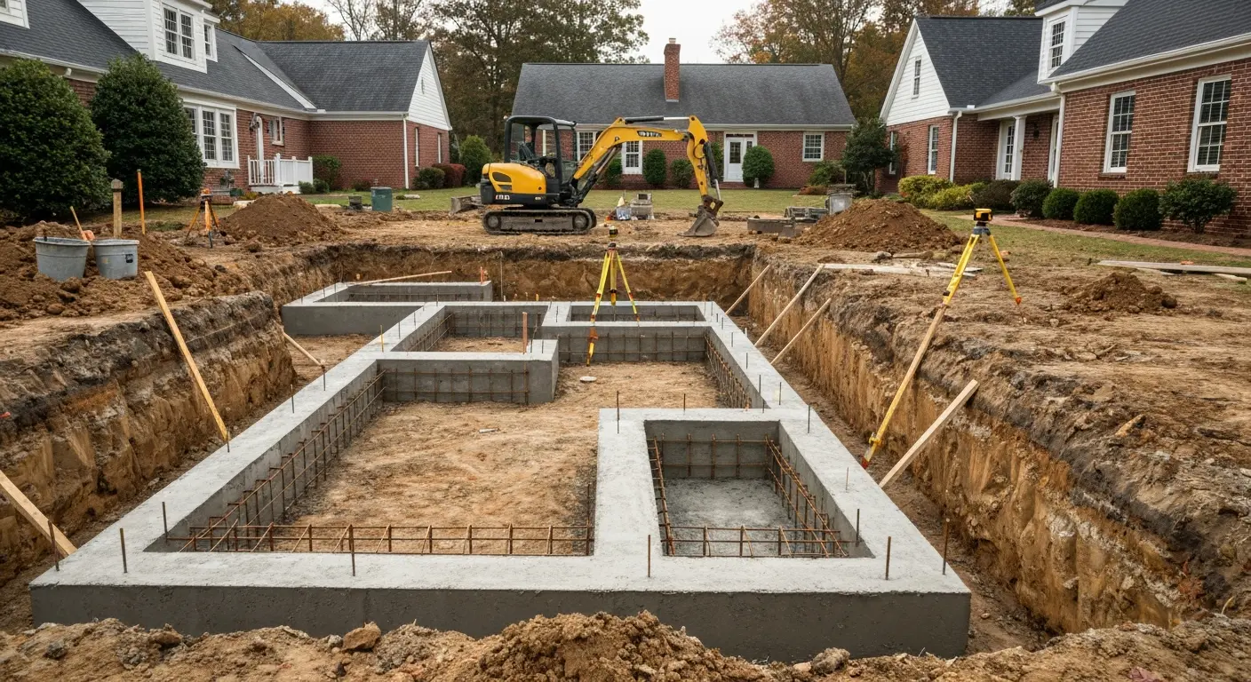 Basement excavation