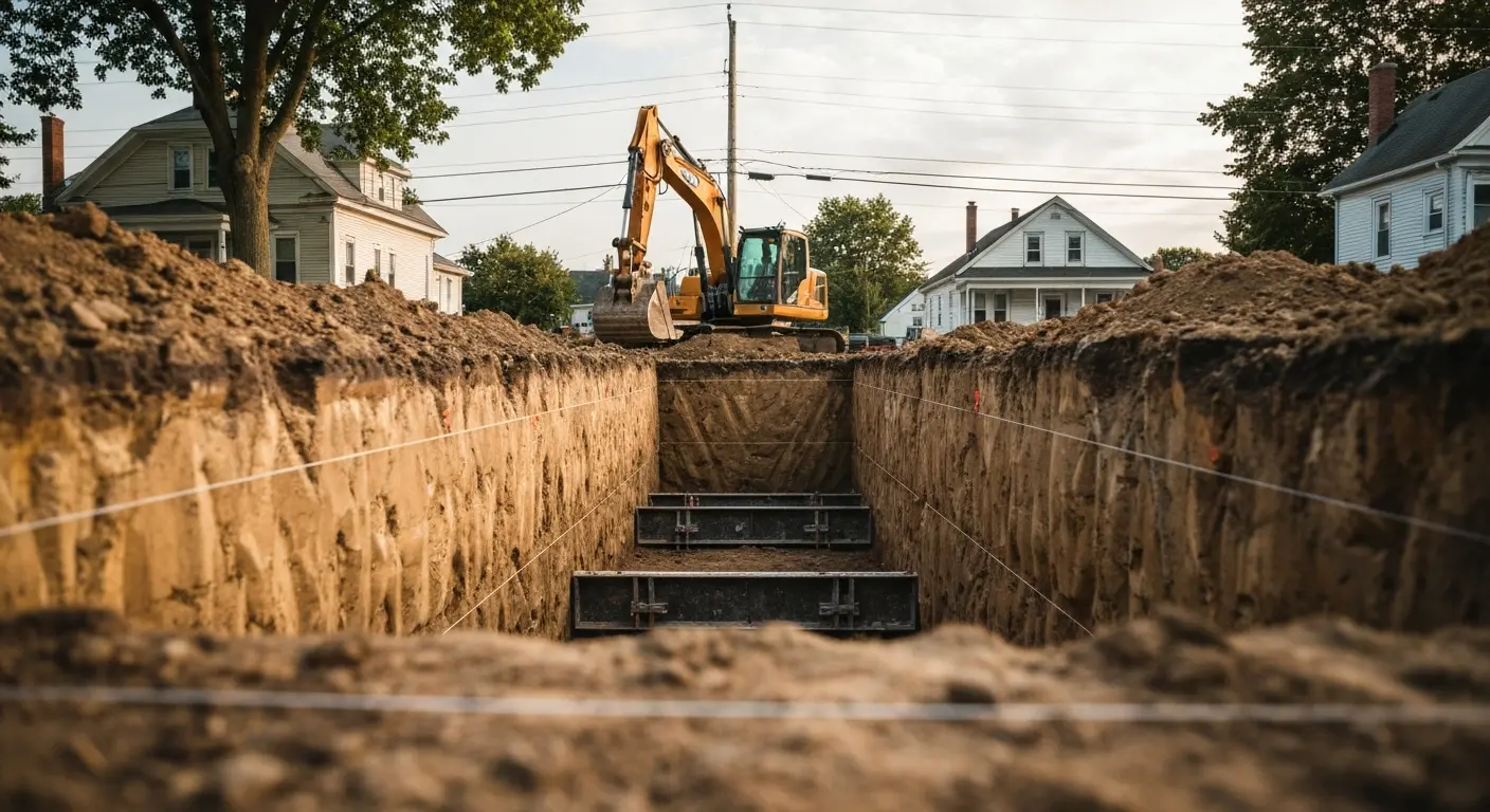 Basement excavation