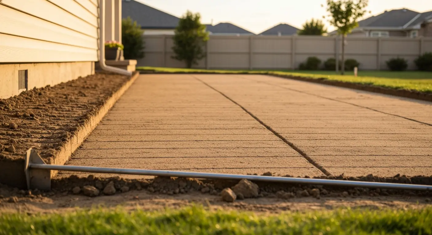 Driveway excavation and grading