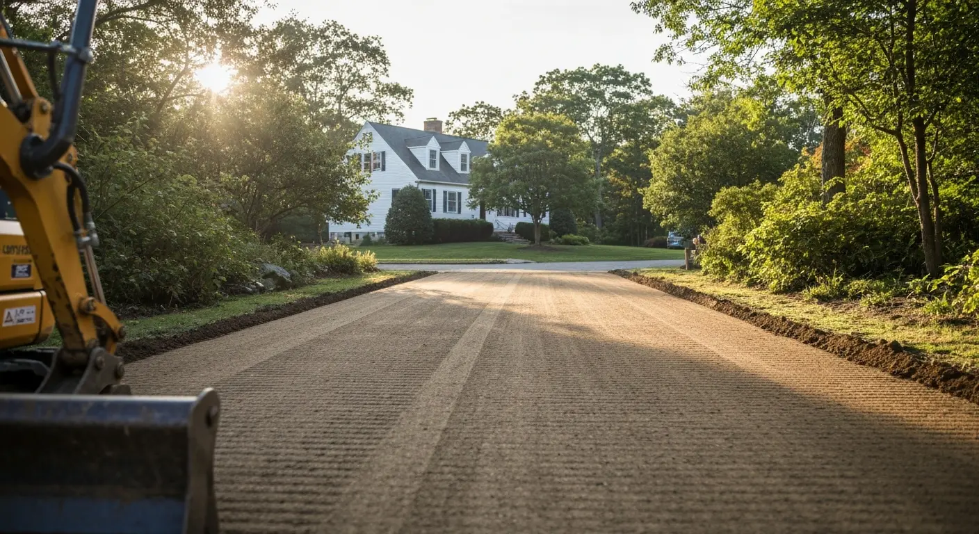 Driveway grading