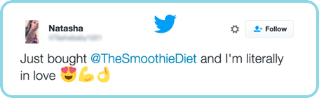 Twitter Post Smoothie diet