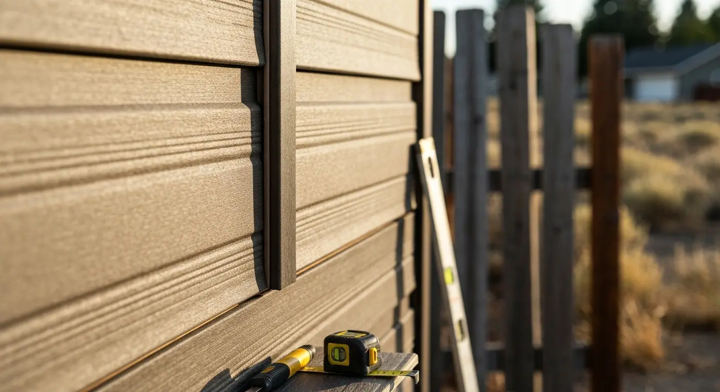 Composite siding installation