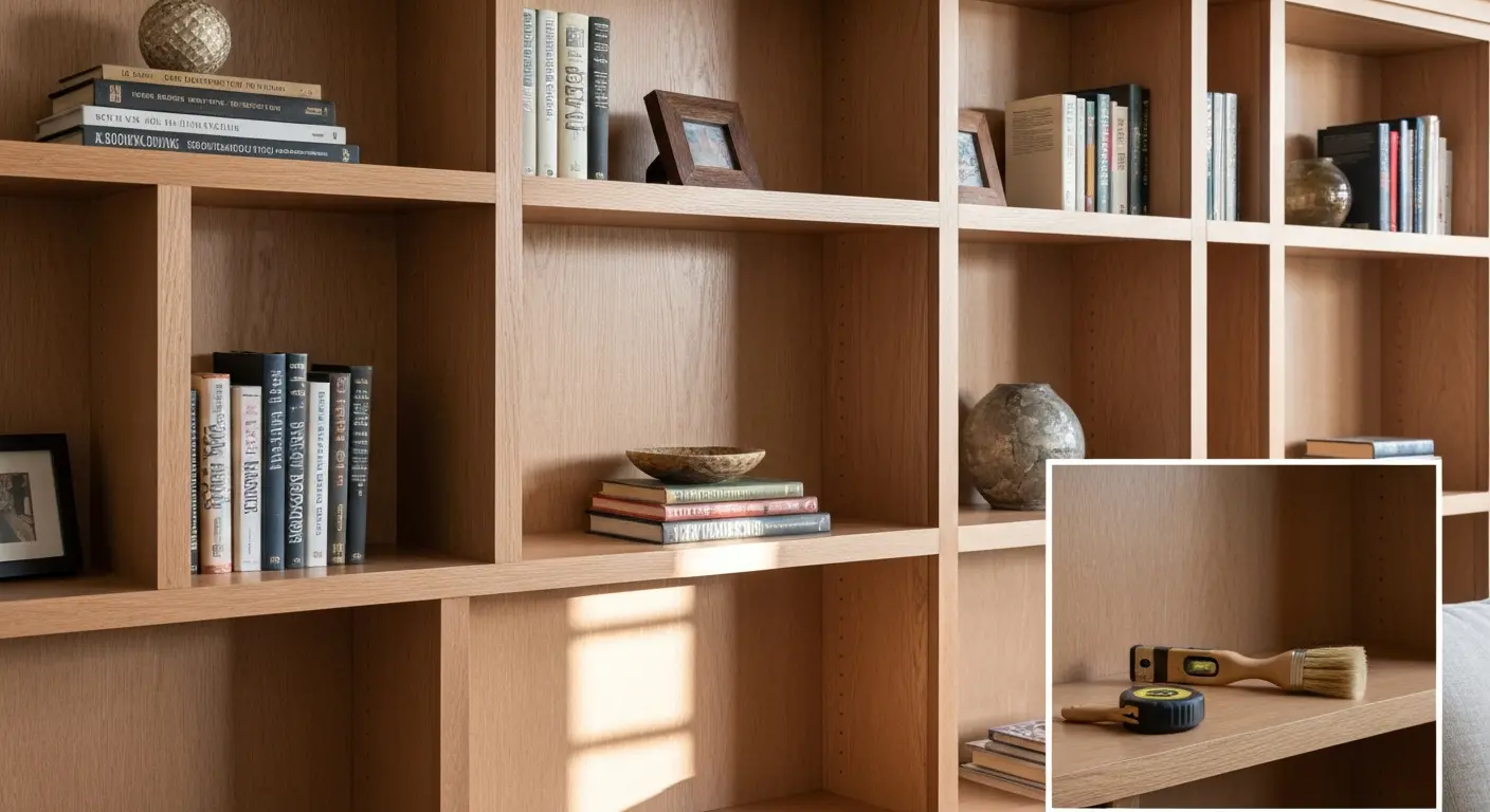 Custom built-in shelving