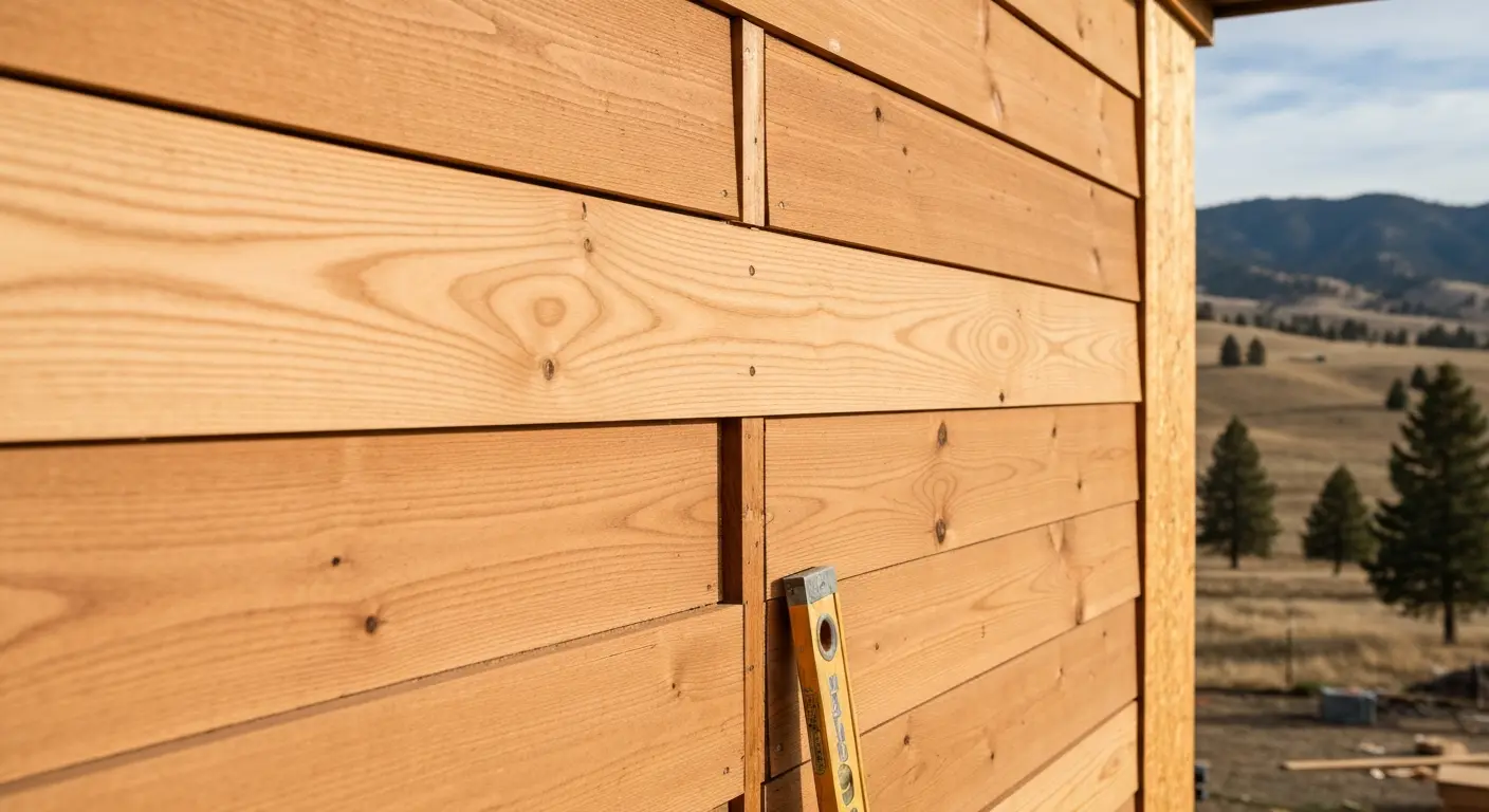Cedar siding installation detail